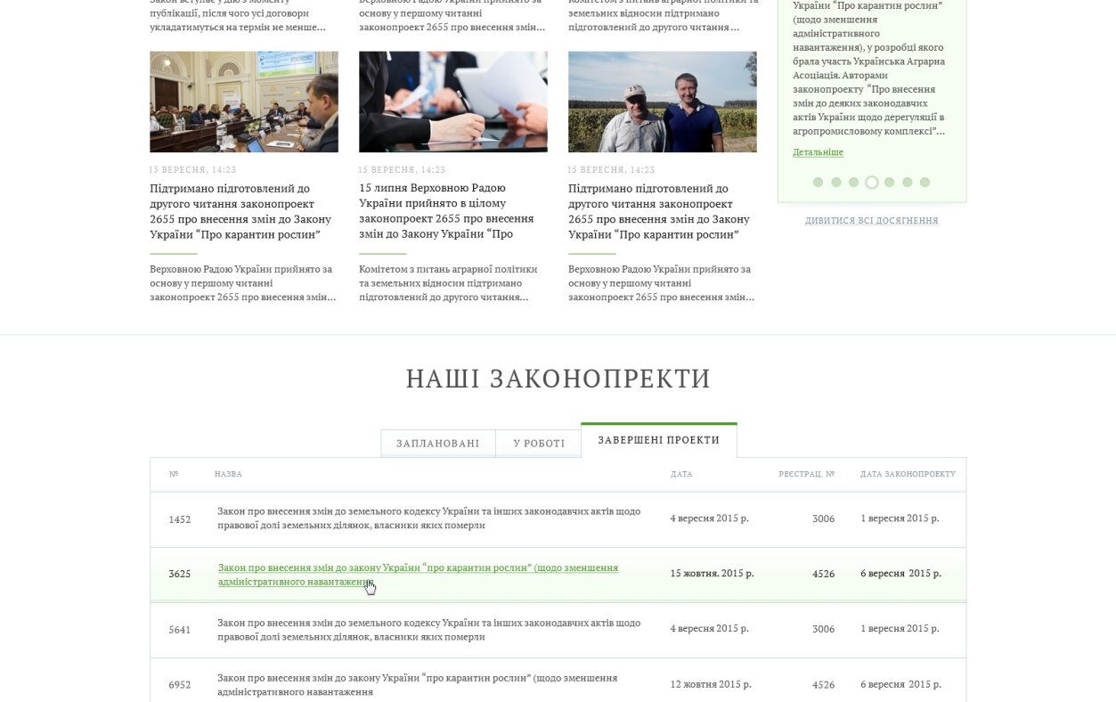 ™ Глянець, студія веб-дизайну — UAA - Ukrainian Agrarian Association_2