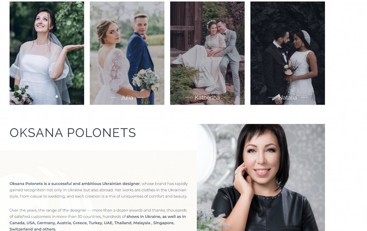 ™ Глянець, студія веб-дизайну — Promotional site for Oksana Polonets design studio_3