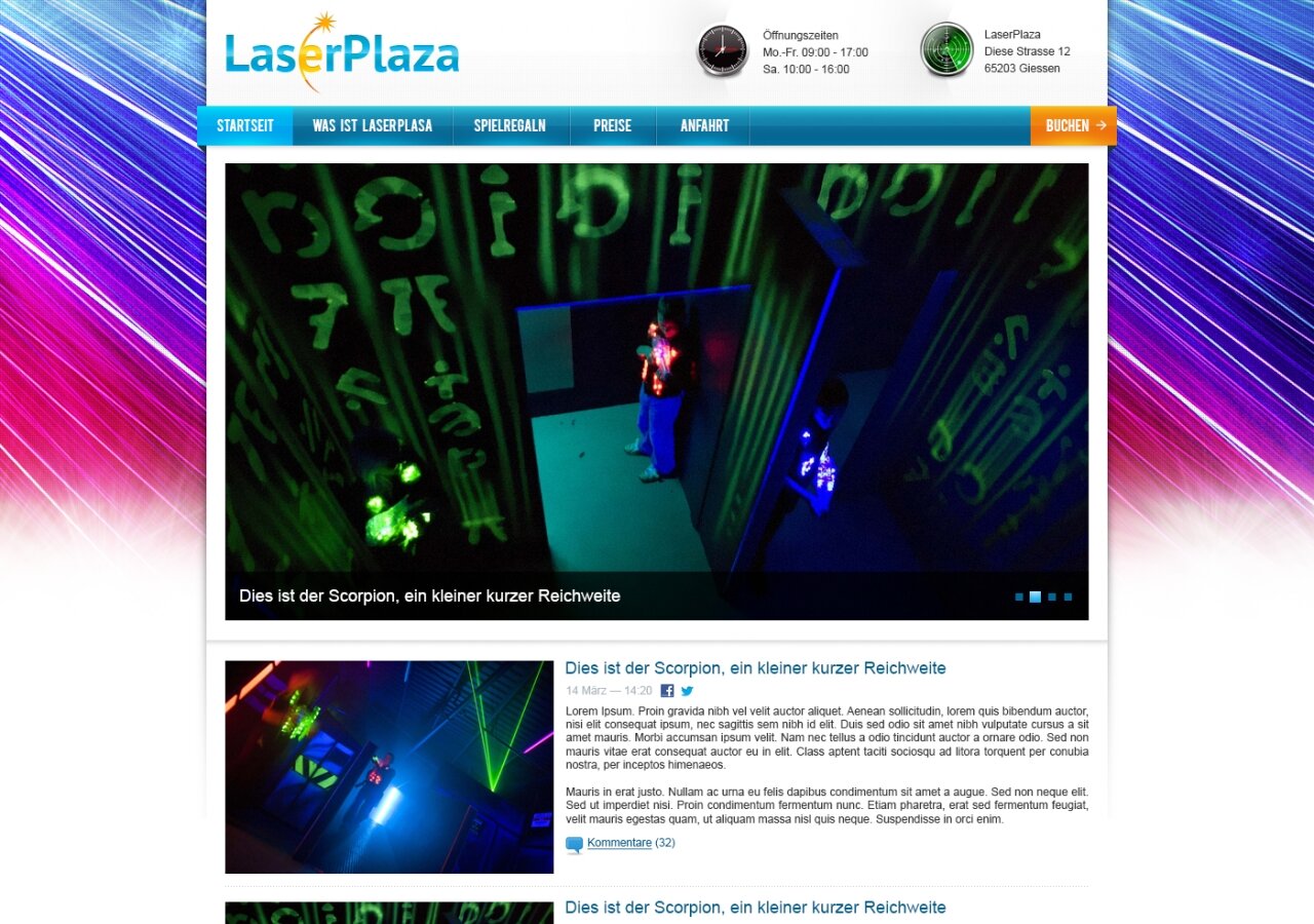 LaserPlaza On tablet