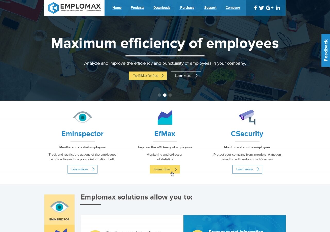 Корпоративное программное обеспечение "Emplomax" На планшете