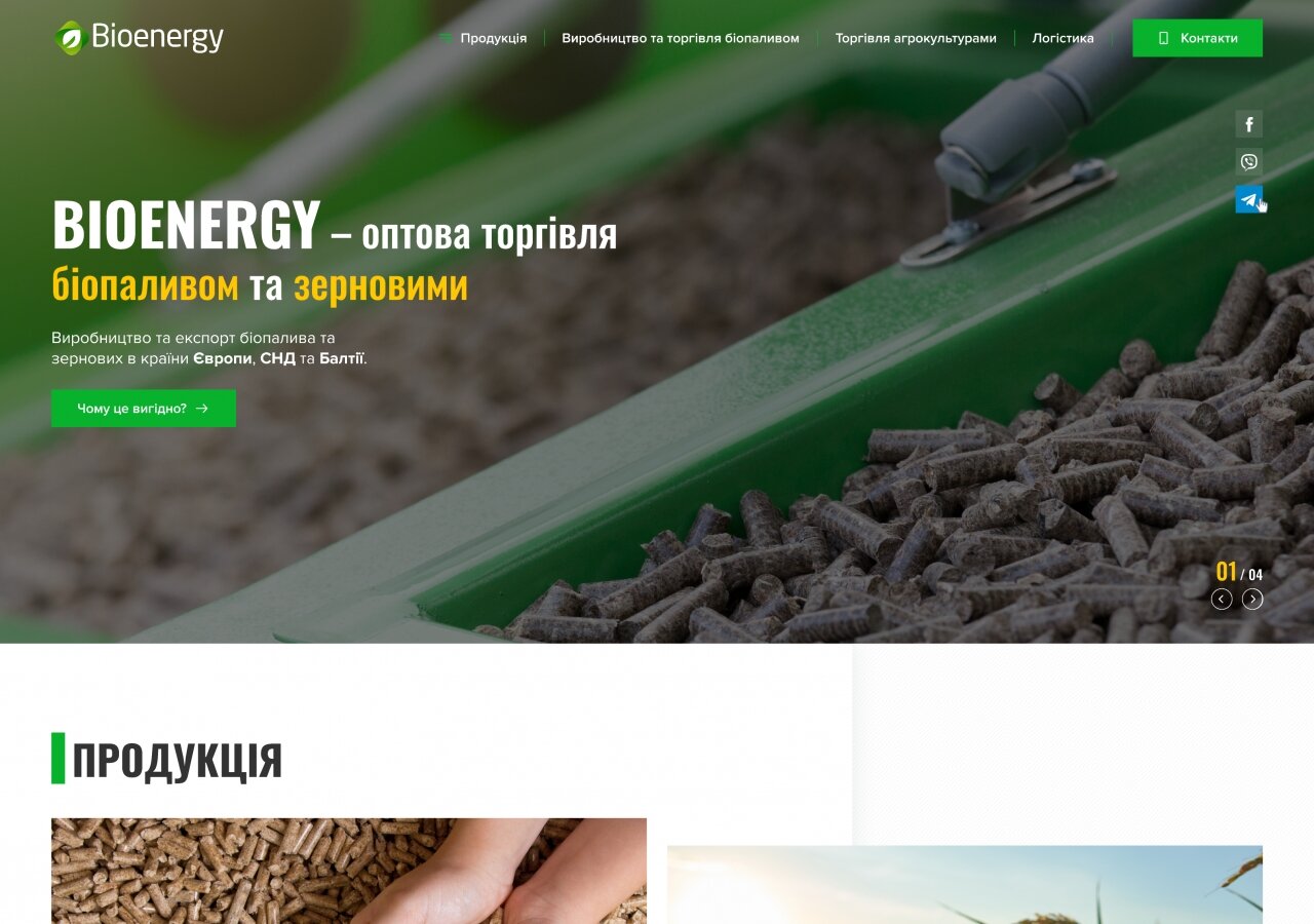 site development Strona korporacyjna firmy Bioenergy