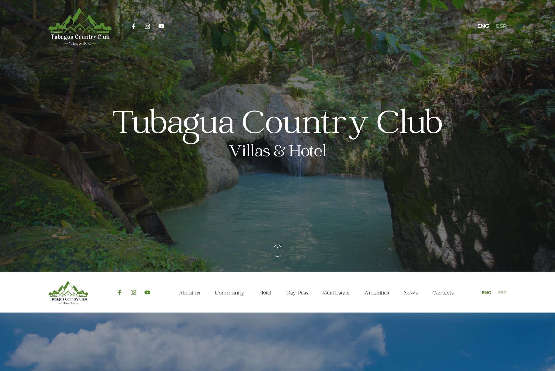 ™ Глянець, студія веб-дизайну — Tubagua recreation center corporate site_2