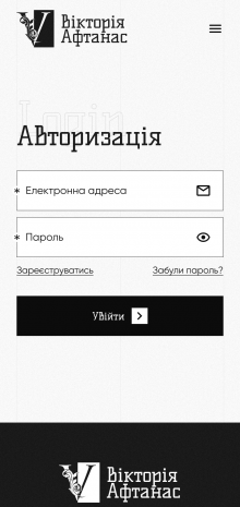 ™ Глянець, студія веб-дизайну — Victoria Aftanas promo site_11