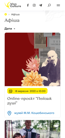 ™ Глянець, студія веб-дизайну — Vinn Culture – życie kulturalne Winnicy_9