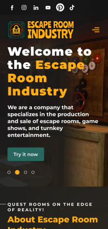 ™ Глянец, студия веб-дизайна - Корпоративный сайт для компании Escape Room Industry_9