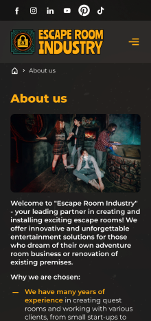™ Глянець, студія веб-дизайну — Корпоративний сайт для компанії Escape Room Industry_11