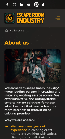 ™ Глянец, студия веб-дизайна - Корпоративный сайт для компании Escape Room Industry_11