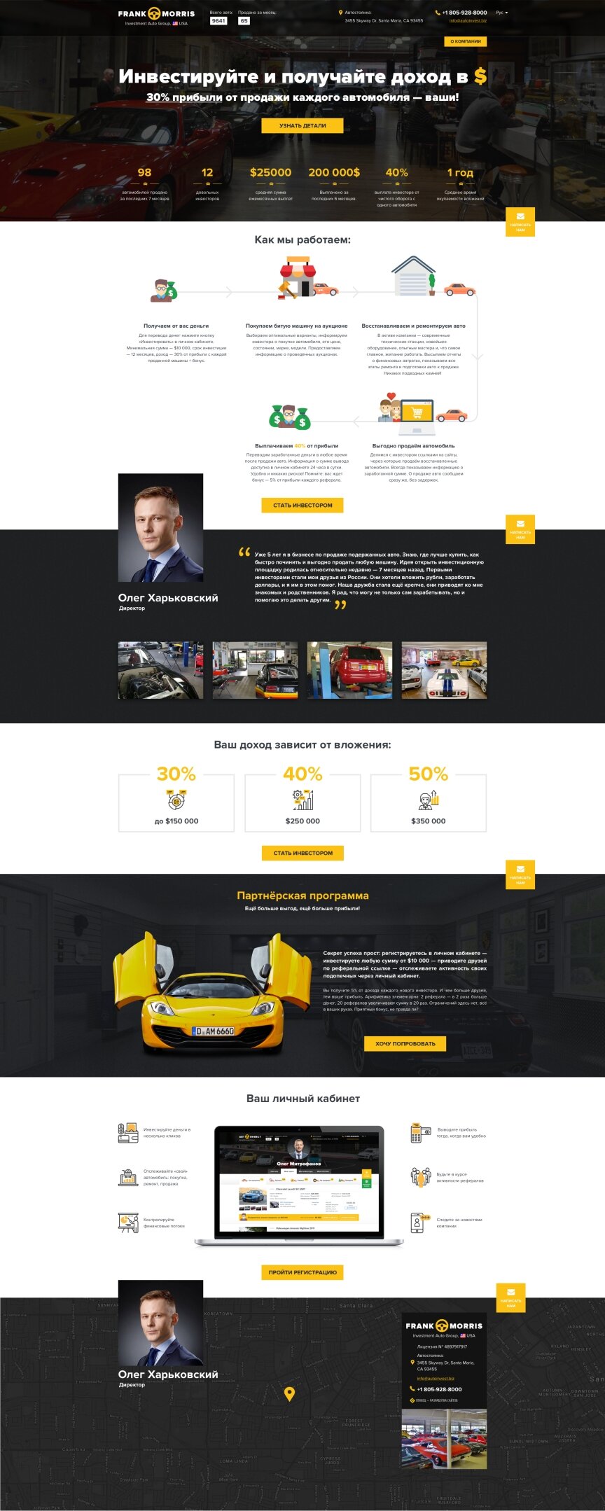 дизайн внутрішніх сторінкок на тему Автомобільна тематика — Інвестиції в автомобілі — «АвтоІнвест» 0