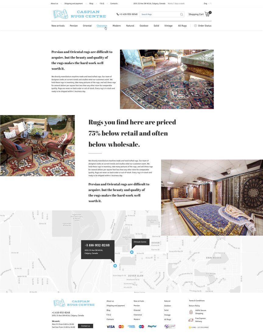 interior page design on the topic Budowa i naprawa — Caspian Rugs Centre 5