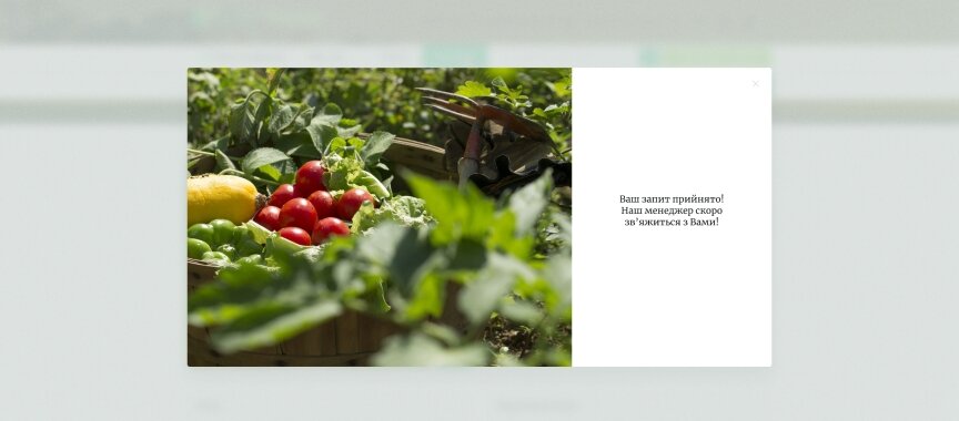 interior page design on the topic Agrarian industry — Corporate website for the company Agro-Winner 1