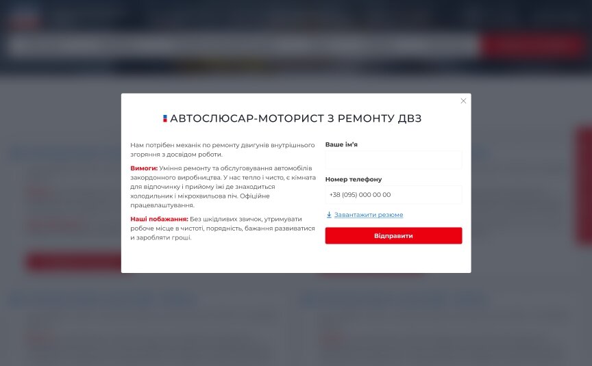 дизайн внутрених страниц на тему Автомобильная тематика — Корпоративный сайт сети автосервисов Liqui Moly 20