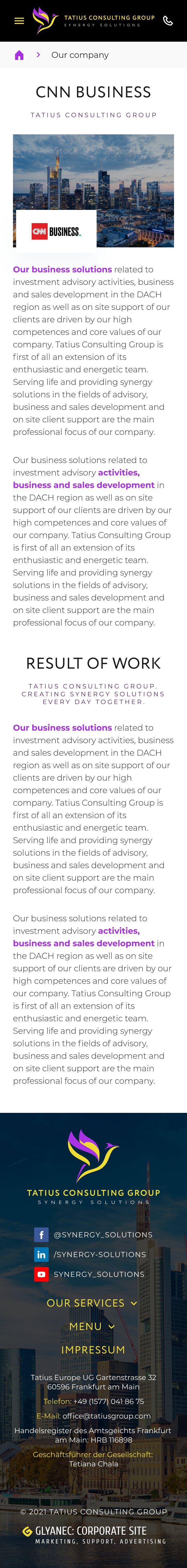 ™ Глянець, студія веб-дизайну — Промо-сайт Tatius Consulting Group_20