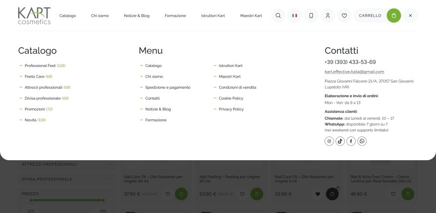 interior page design on the topic Styl i pielęgnacja — Інтернет-магазин для компанії Kart Cosmetics 11