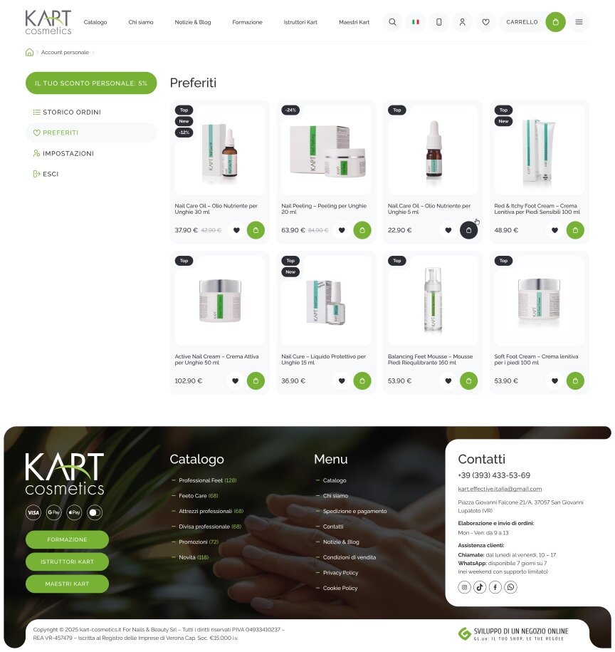 interior page design on the topic Styl i pielęgnacja — Інтернет-магазин для компанії Kart Cosmetics 15