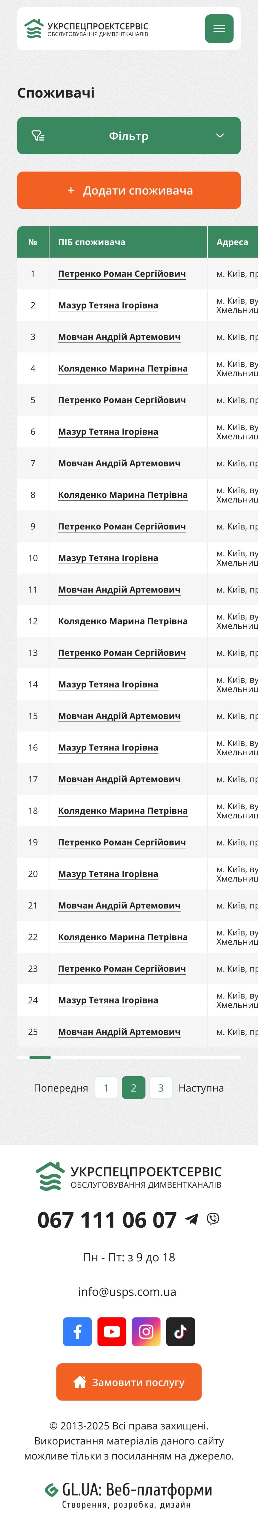 ™ Глянець, студія веб-дизайну — Strona z indywidualną funkcjonalnością UKRSPETSPROEKTSSERVIS_25