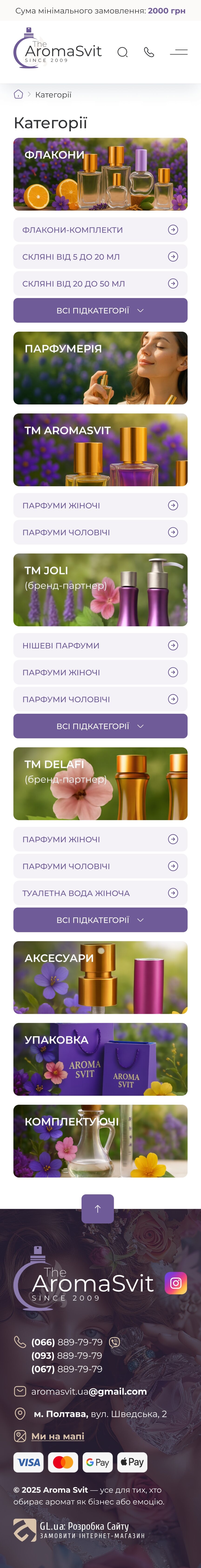 ™ Глянец, студия веб-дизайна - Интернет-магазин The Aroma Svit_39