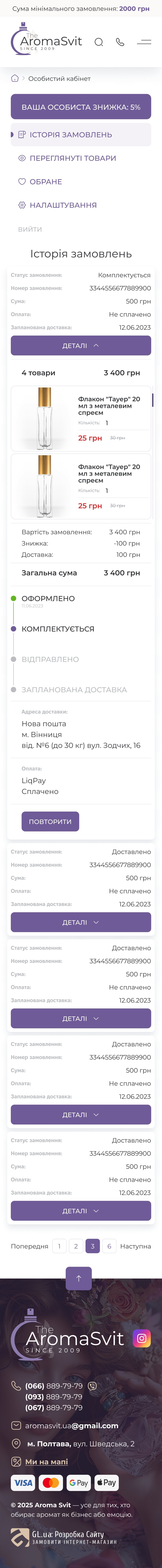 ™ Глянець, студія веб-дизайну — Інтернет-магазин The Aroma Svit_37