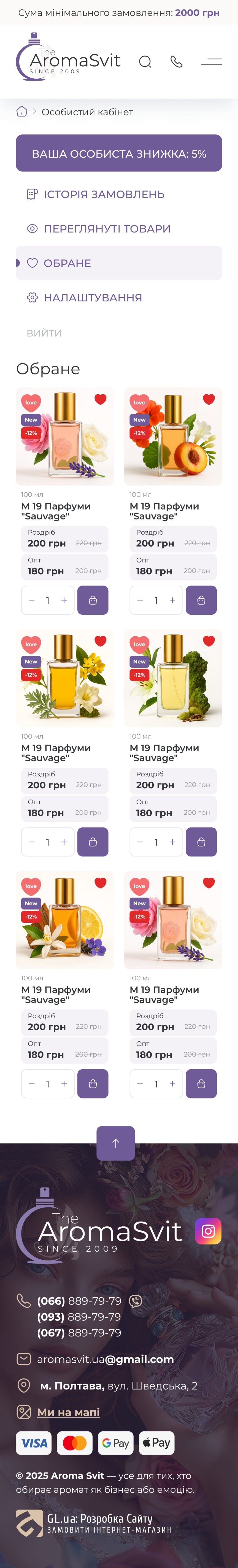 ™ Глянець, студія веб-дизайну — Інтернет-магазин The Aroma Svit_42