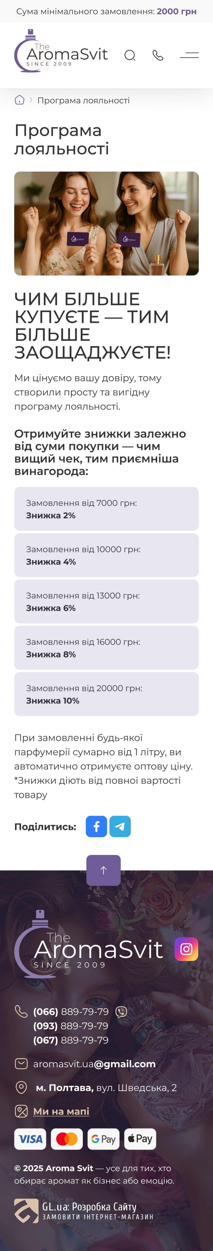 ™ Глянець, студія веб-дизайну — Інтернет-магазин The Aroma Svit_45