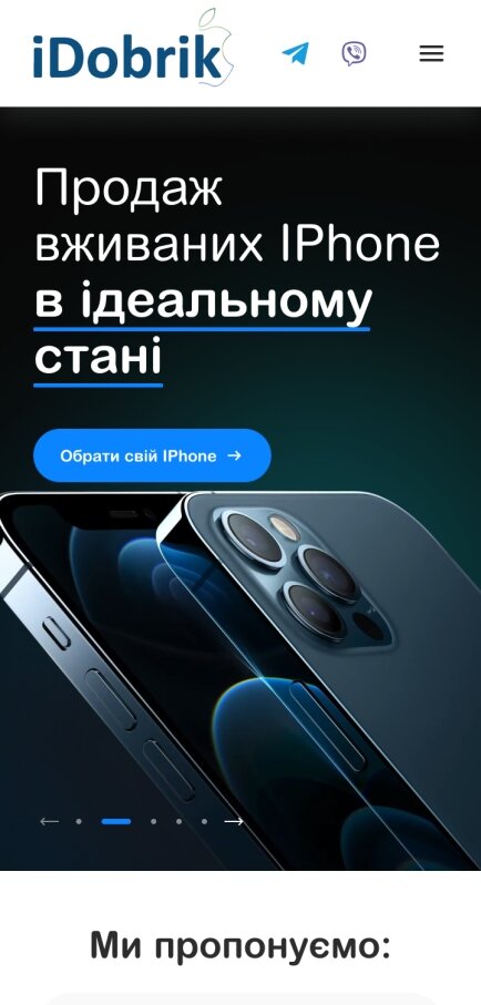 ™ Глянець, студія веб-дизайну — Idobrik online store_1