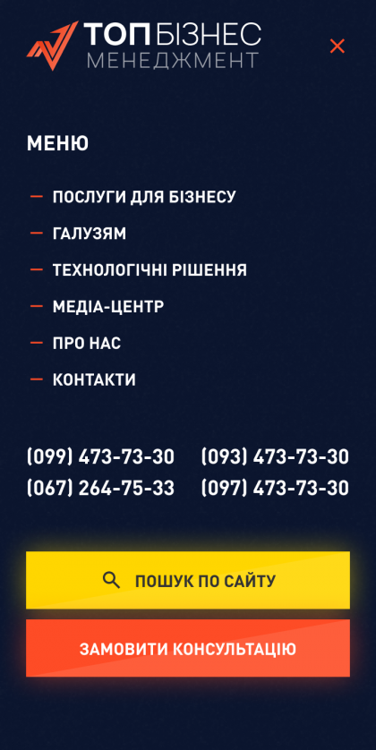 ™ Глянець, студія веб-дизайну — Сайт для компанії ТОП Бізнес менеджмент_14